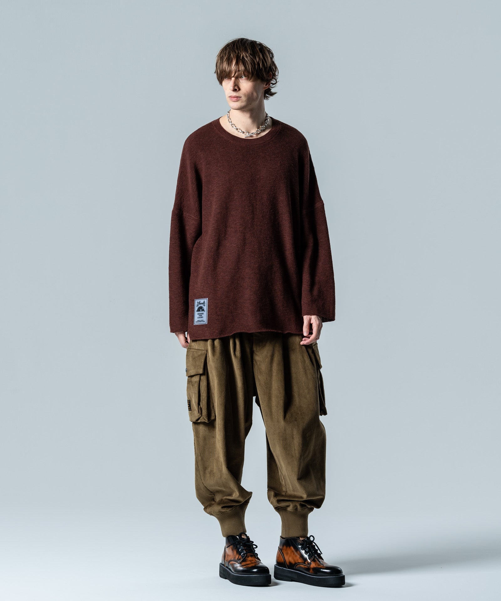 genzai / ボトム/L/コットン/NVY/GZ1237 GB0125/P13 : Corduroy Deformed Pants / コーデュロイディフォーム