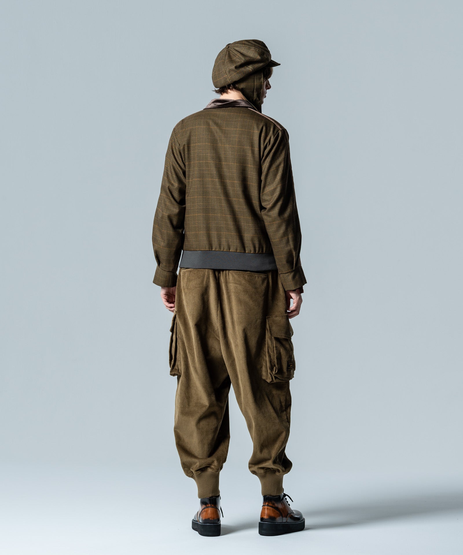 GB0125/P13: Corduroy Deformed Pants | glamb Online Store