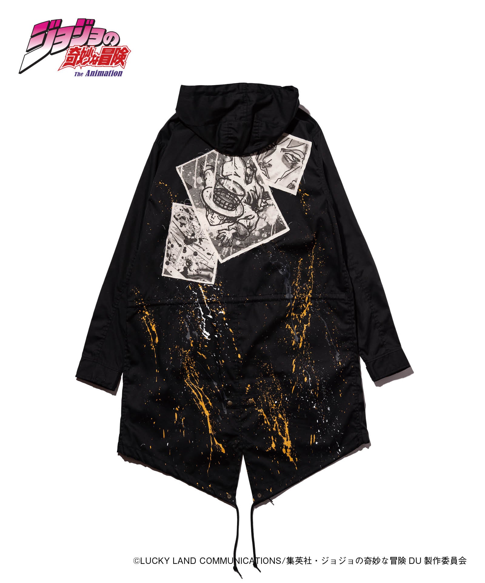 黒×シルバーの荒々しいストリート風テクスチャーアート 2枚組 F3 GB0223/JJ06 : Heaven's Door Mods Coat / ヘブンズドアーモッズコート