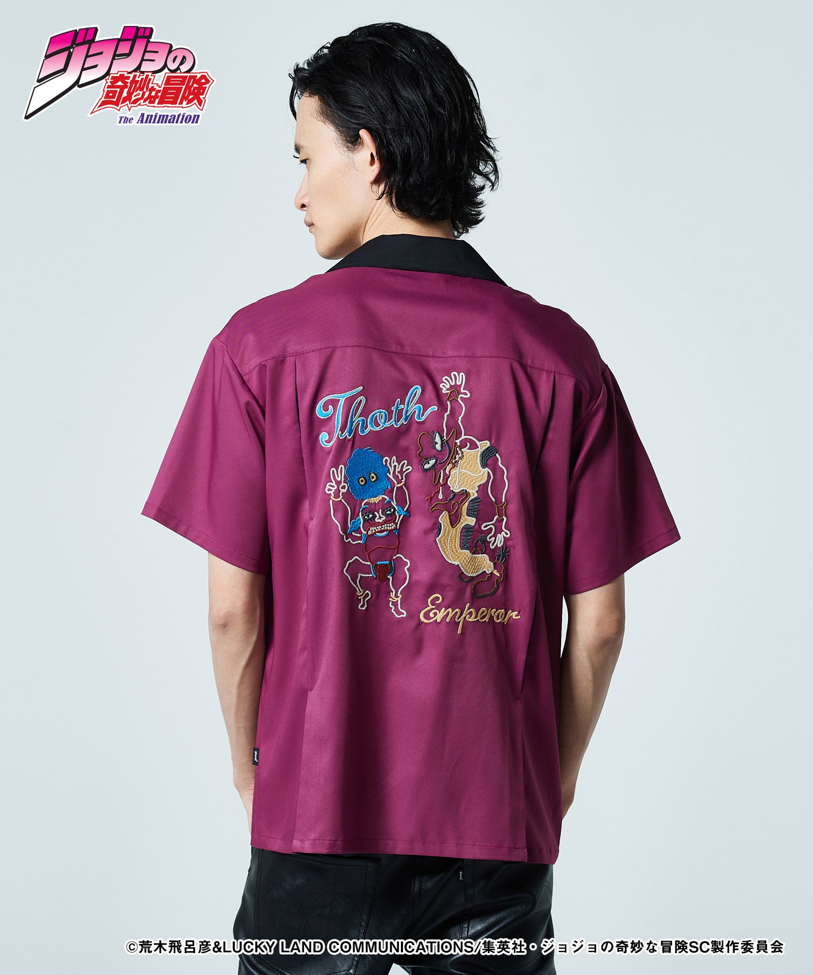 glamb ジョジョの奇妙な冒険　オープンカラーシャツ　サイズ［Ｌ］ GB0224/JJ05: Hol Horse & Boingo Shirt | glamb Online Store