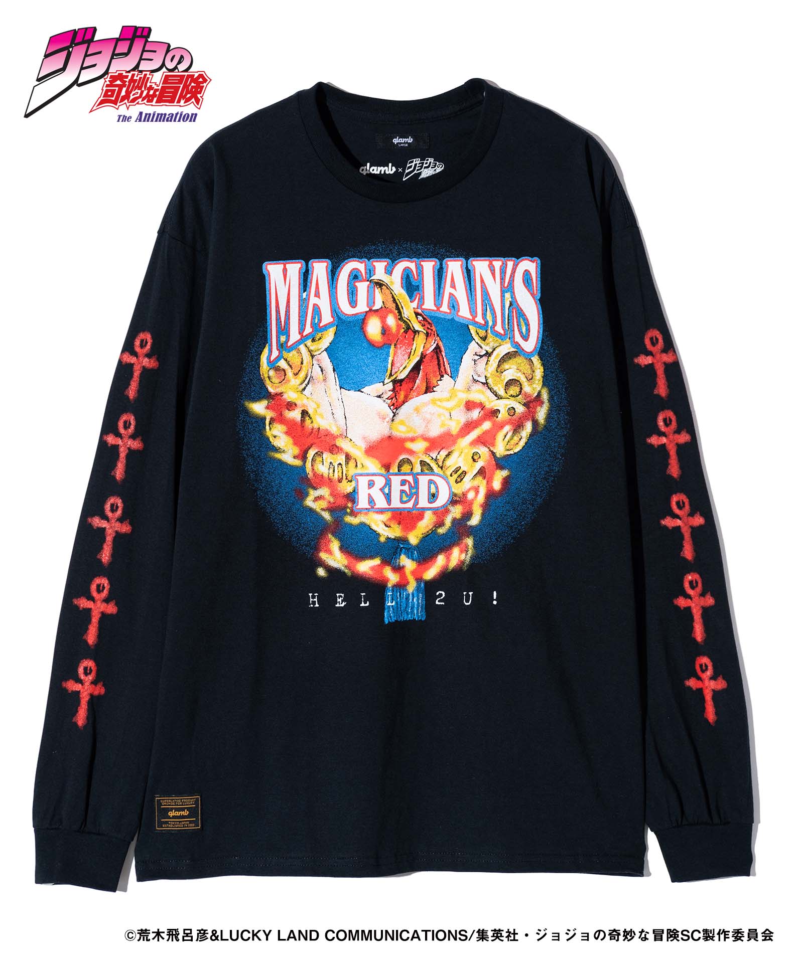 GB0224/JJ08 : Magician's Red Long Sleeves T-shirt / マジシャンズ