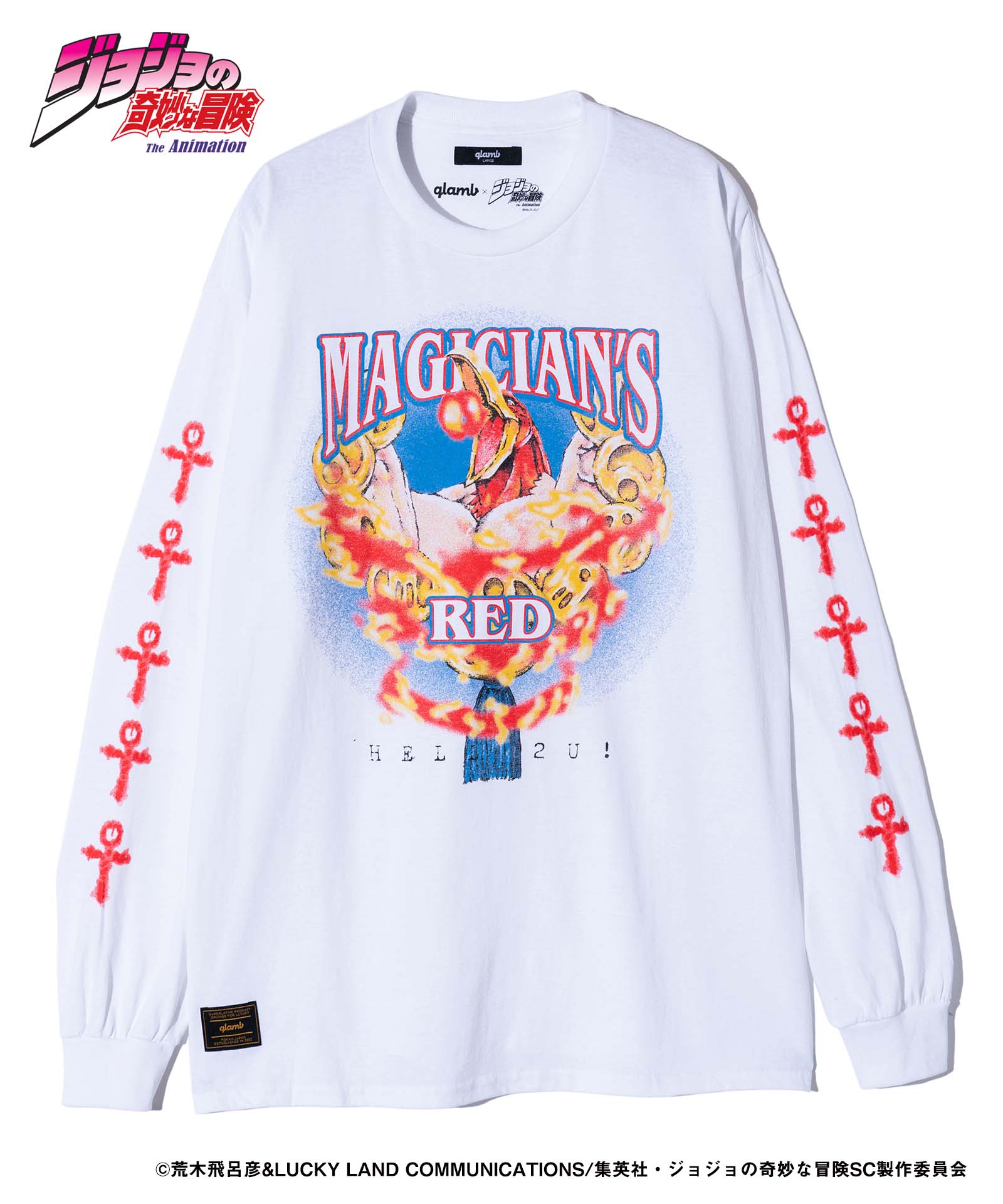 GB0224/JJ08 : Magician's Red Long Sleeves T-shirt / マジシャンズ