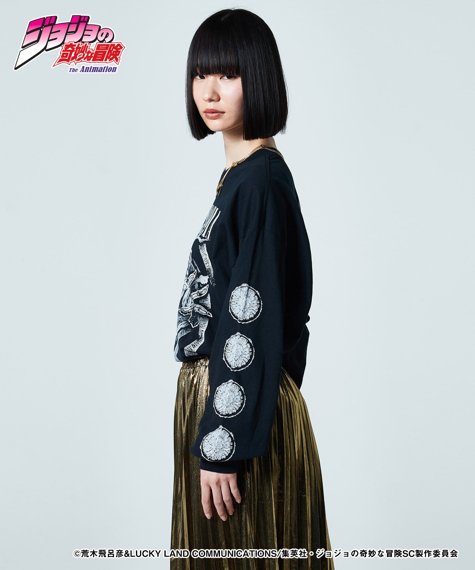 GB0224/JJ09 : Cream Long Sleeves T-shirt / クリームロングスリーブT