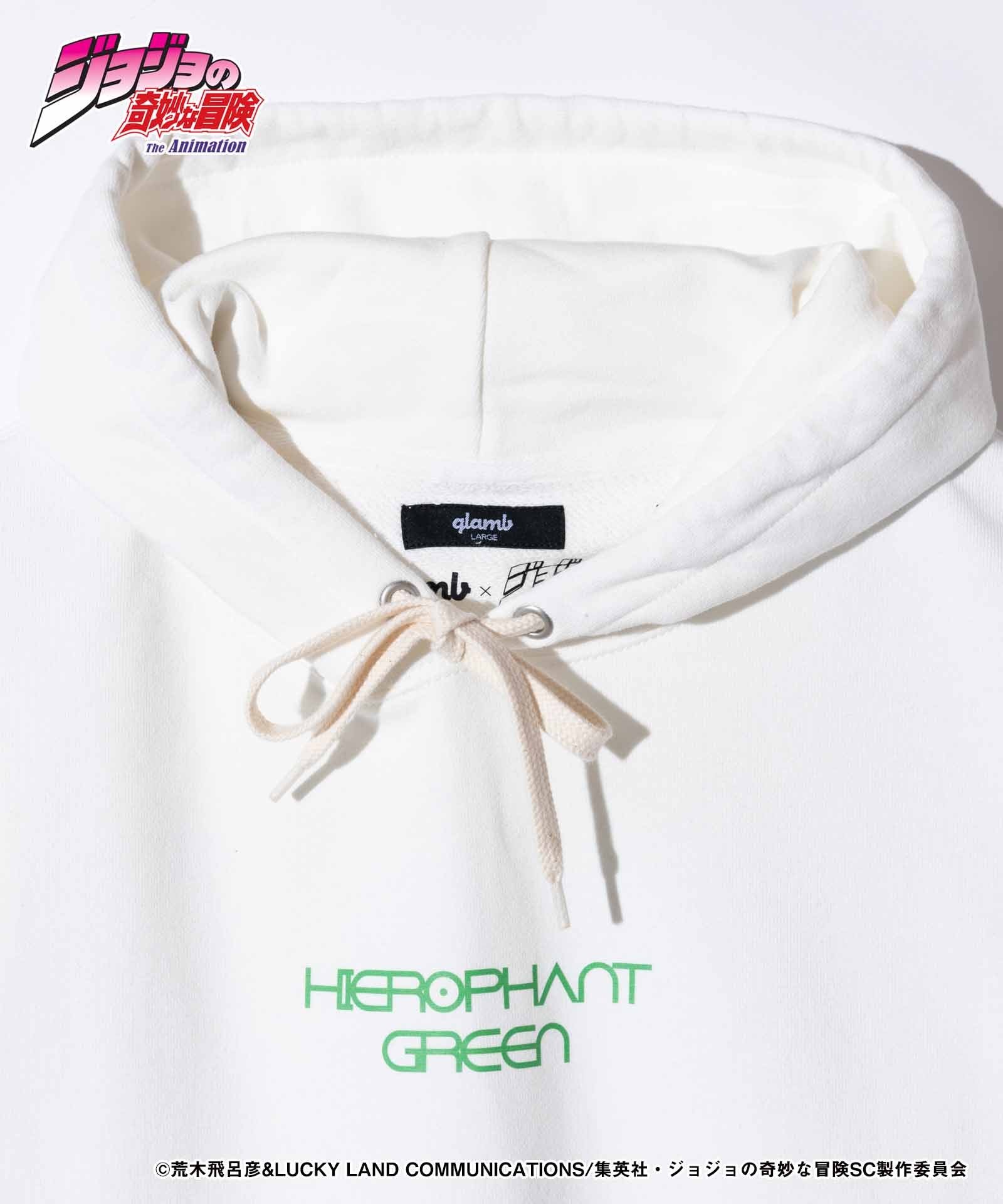 GB0224/JJ13 : Hierophant Green Hoodie / ハイエロファントグリーン