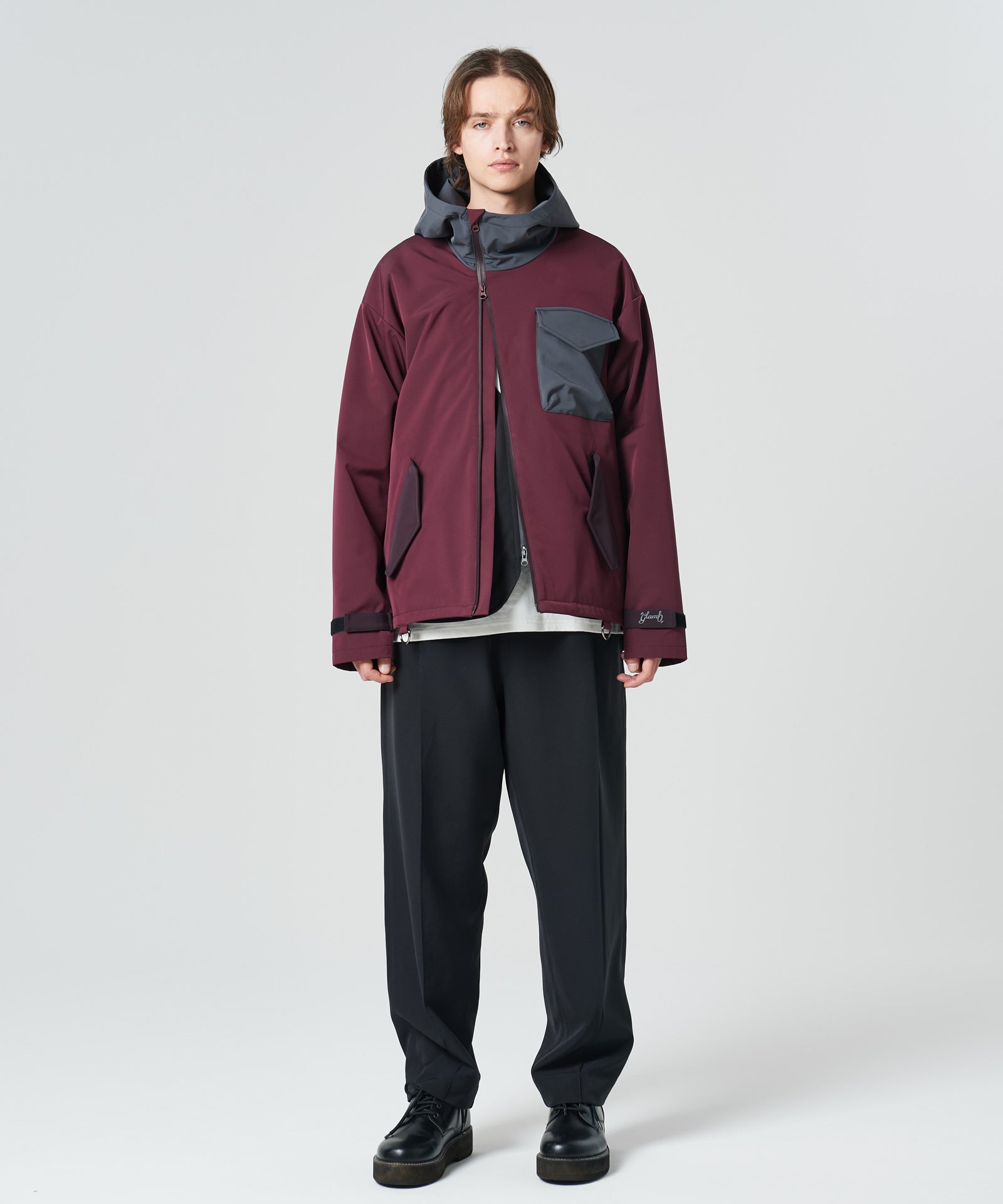 goar oil strapped pants ブラック　サイズS 新品未使用 D.HYGEN - Non-ply Yarn Lined Drop Crotch Cargo Wide Jogger