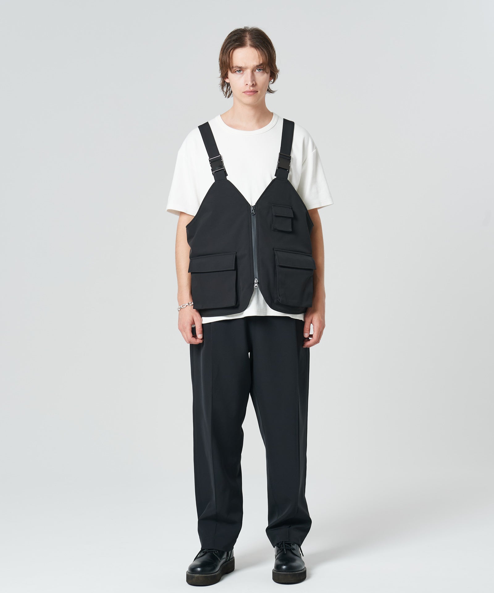 IORE イオレ SUSPENDERS PANTS グレー 36 IORE イオレ SUSPENDERS PANTS グレー 36 IORE イオレ