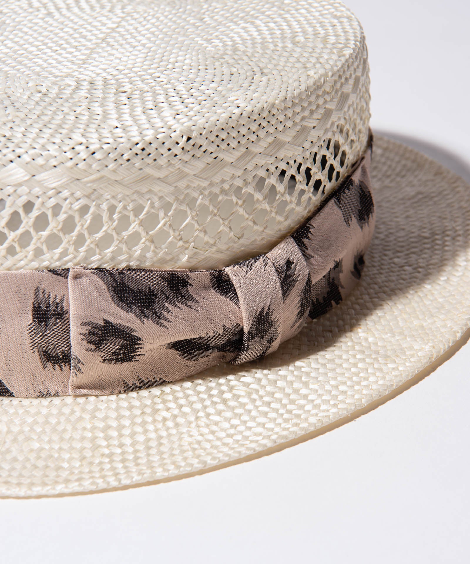 GB0225/CP04 : Openwork Boater Hat / オープンワークボーターハット