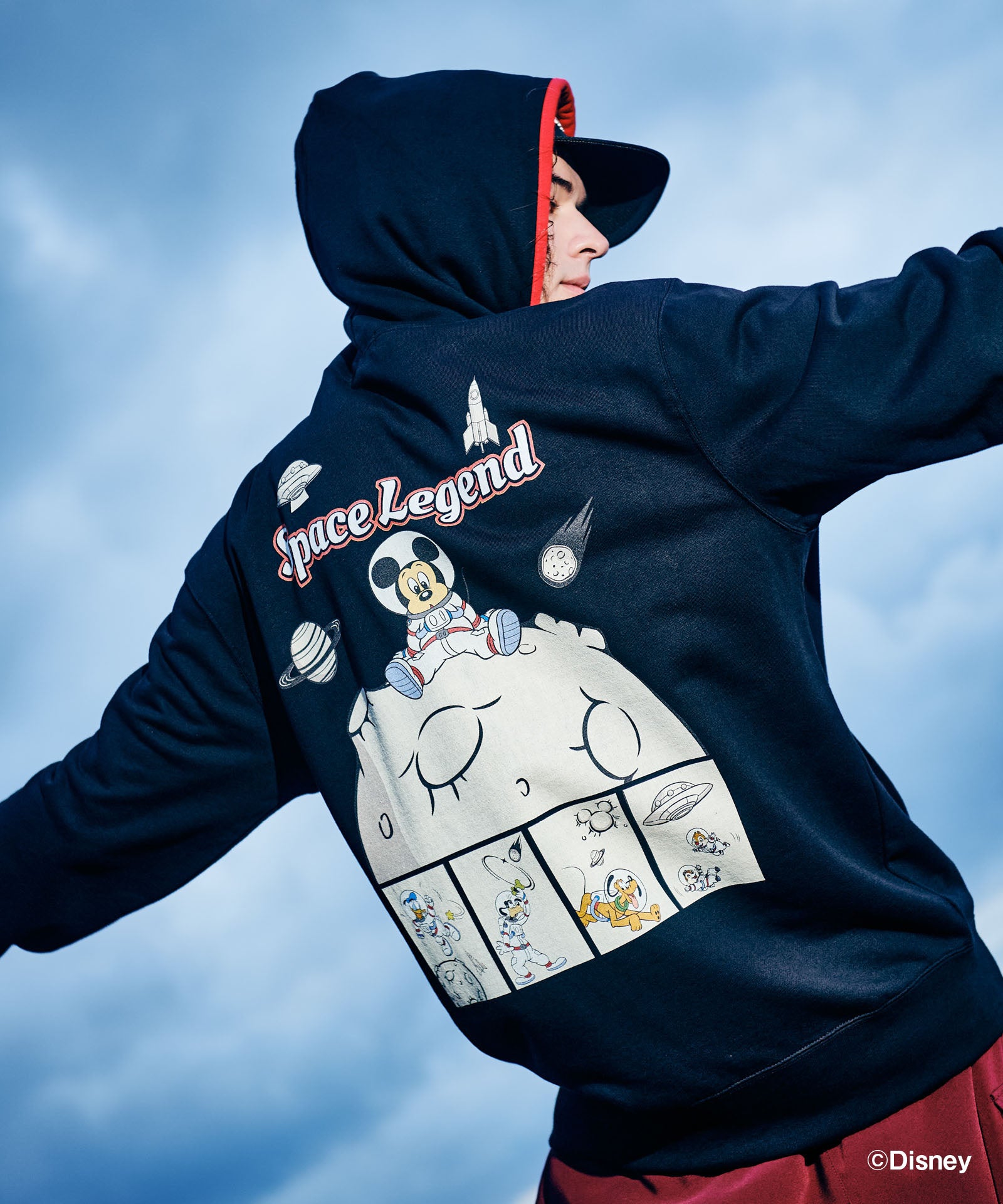 GB0225/CS02 : [Mickey Mouse] Zip Up Hoodie / [ミッキーマウス