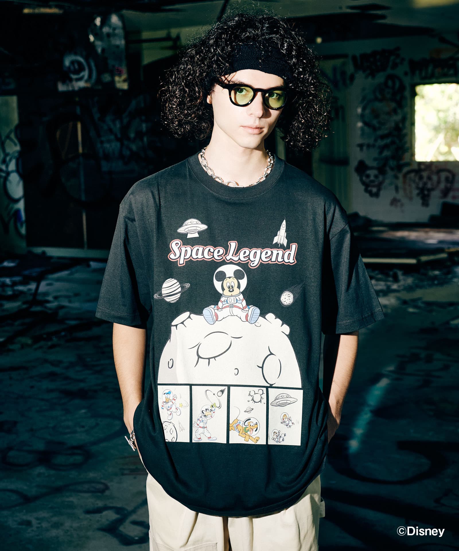 GB0225/CS03 : Space [Mickey Mouse] T-Shirt / スペース[ミッキー