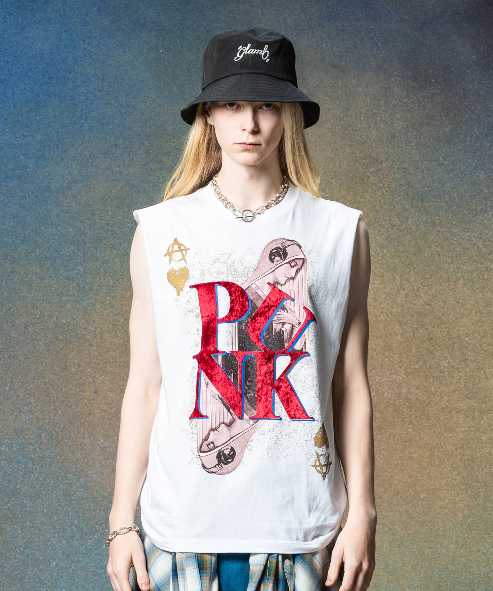 GB0225/CS08 : Punk Prayer Tank Top / パンクプレイヤータンクトップ