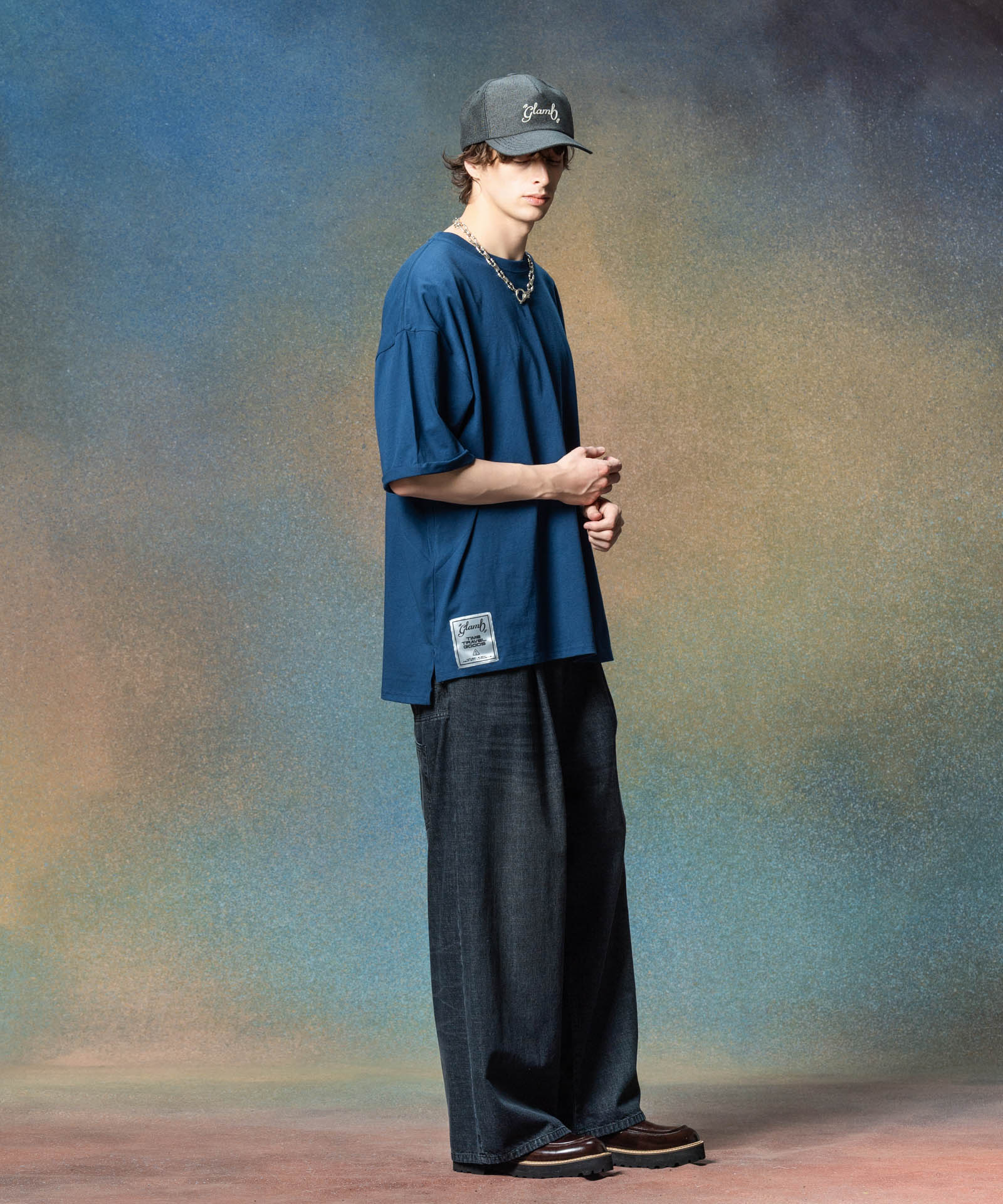 GB0225/CS15 : Silver Tag Oversize T-Shirt / シルバータグ