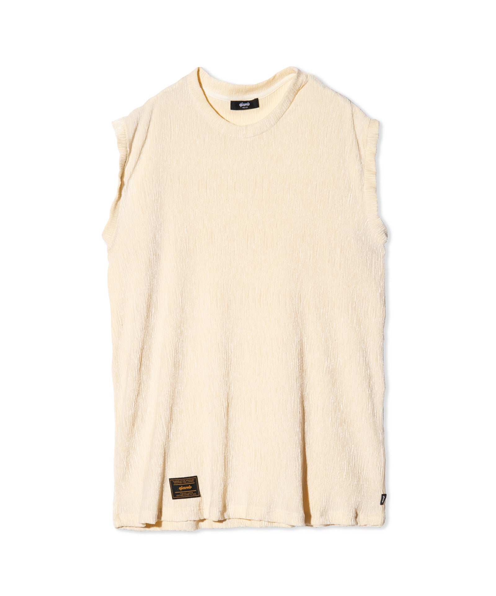 glambグラムGlamour Crepe Sleeveless T-Shirt GB0225/CS18 : Glamour Crepe Sleeveless T-Shirt / グラマークレープ