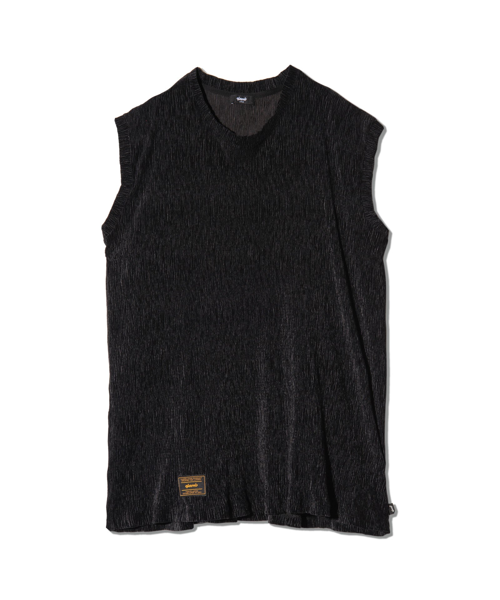 glambグラムGlamour Crepe Sleeveless T-Shirt GB0225/CS18 : Glamour Crepe Sleeveless T-Shirt / グラマークレープ