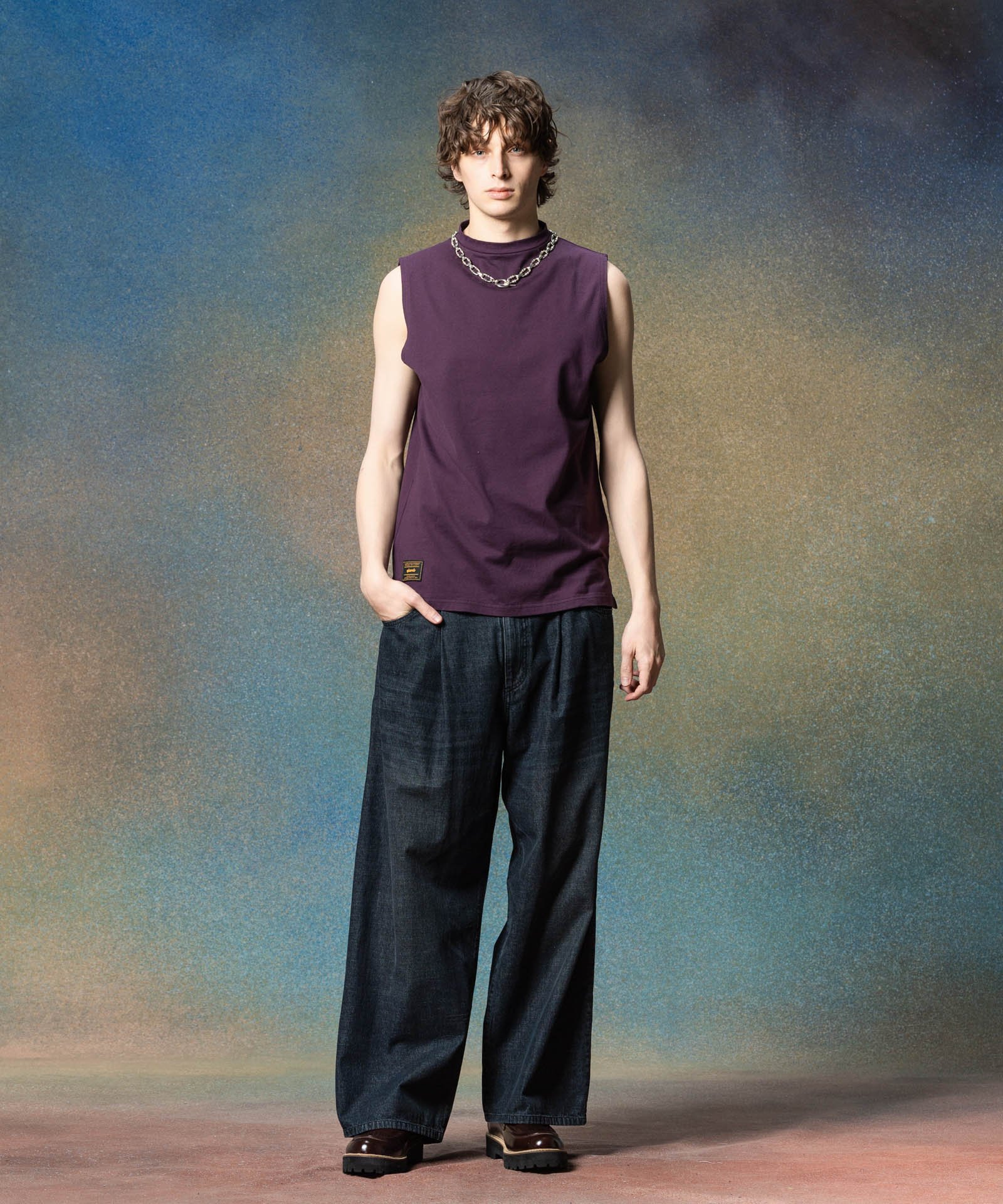 GB0225/CS21 : Mock Neck Tank Top / モックネックタンクトップ