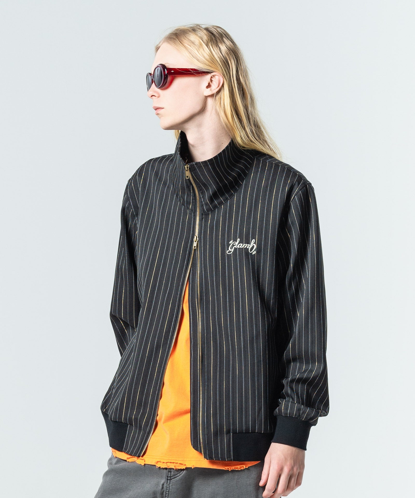 GB0225/JKT01 : Sparkle Stripe Track Jacket / スパークルストライプ