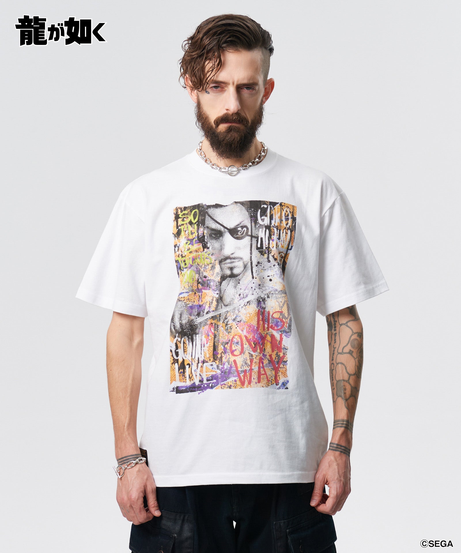 GB0225/LD03 : Goro Majima T-Shirt / ゴロウマジマTシャツ – glamb