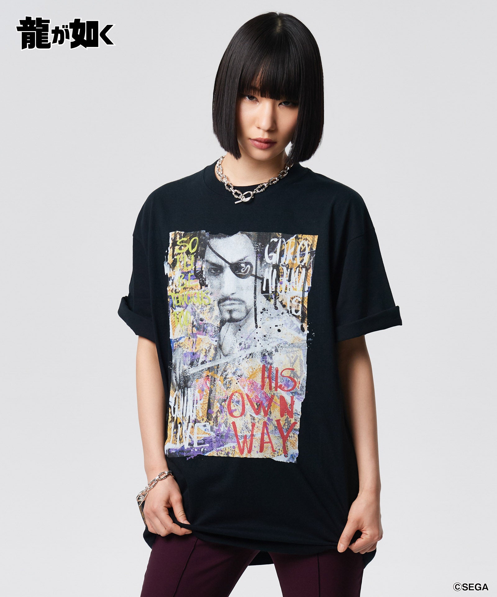 GB0225/LD03 : Goro Majima T-Shirt / ゴロウマジマTシャツ – glamb