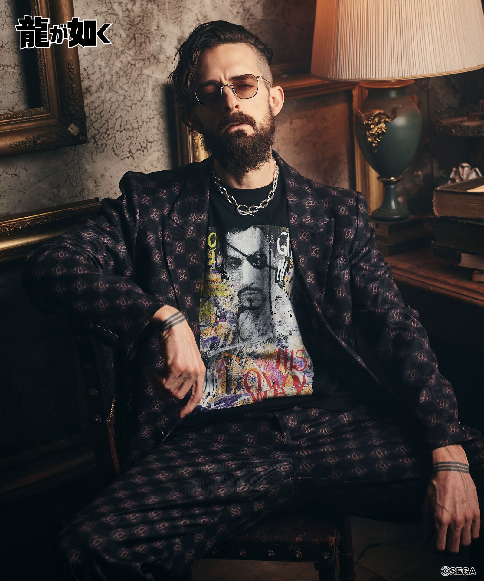 GB0225/LD03 : Goro Majima T-Shirt / ゴロウマジマTシャツ | glamb