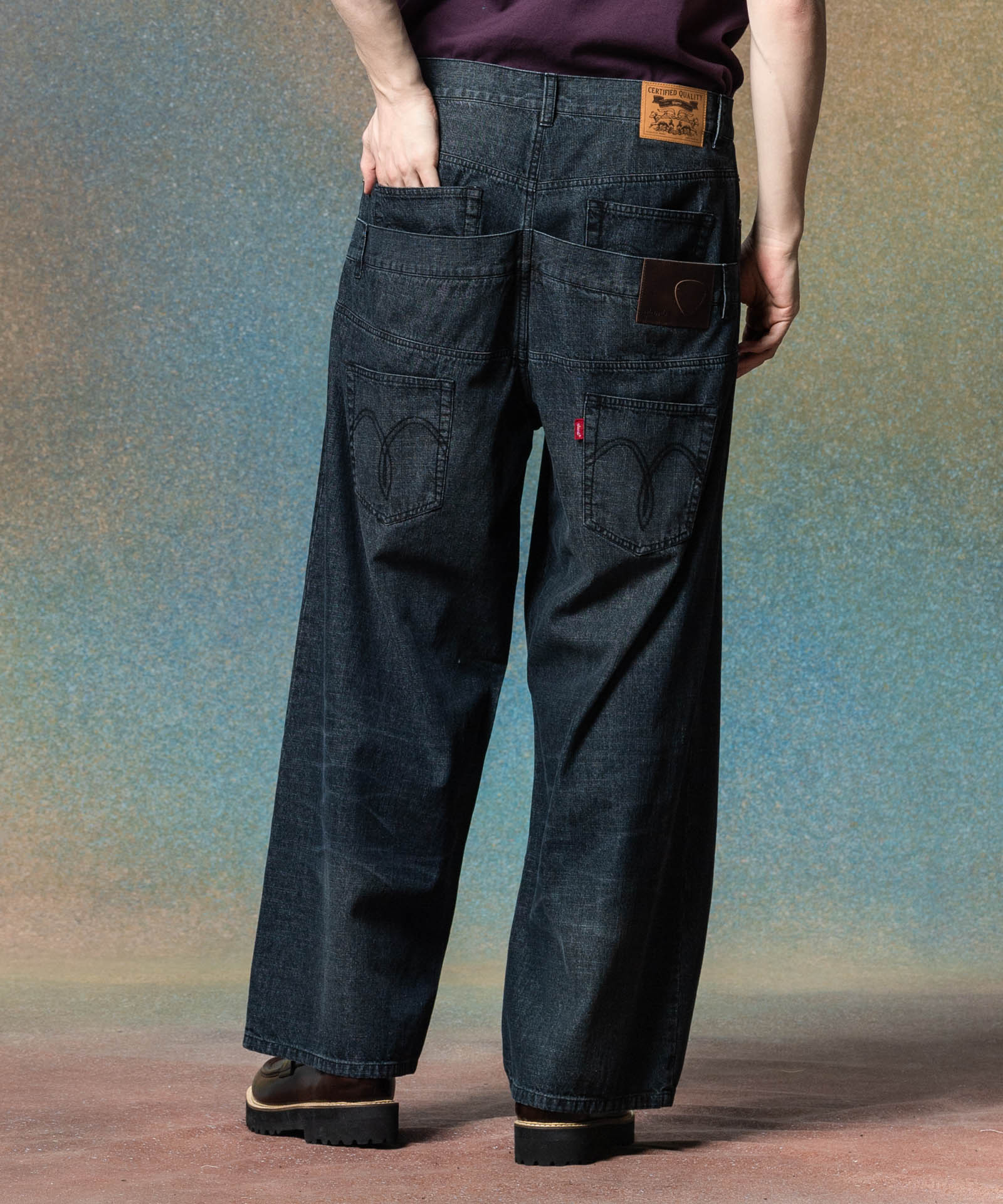 GB0225/P04 : Back Layered Denim / バックレイヤードデニム – glamb