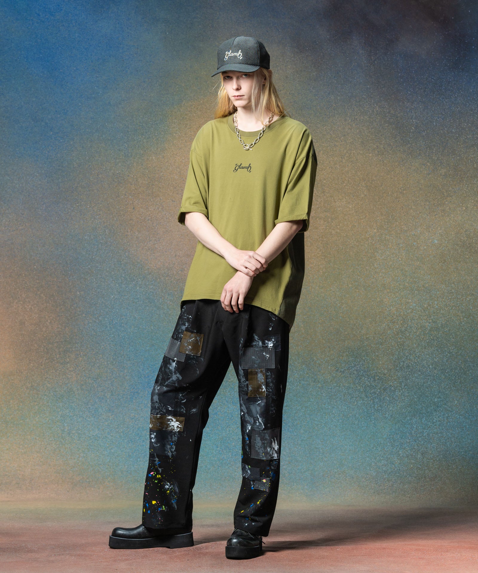 glamb Unplugged Overall✖︎サイズ３ GB0225/P05 : Unplugged Atelier Wide Slacks / アンプラグドアトリエ