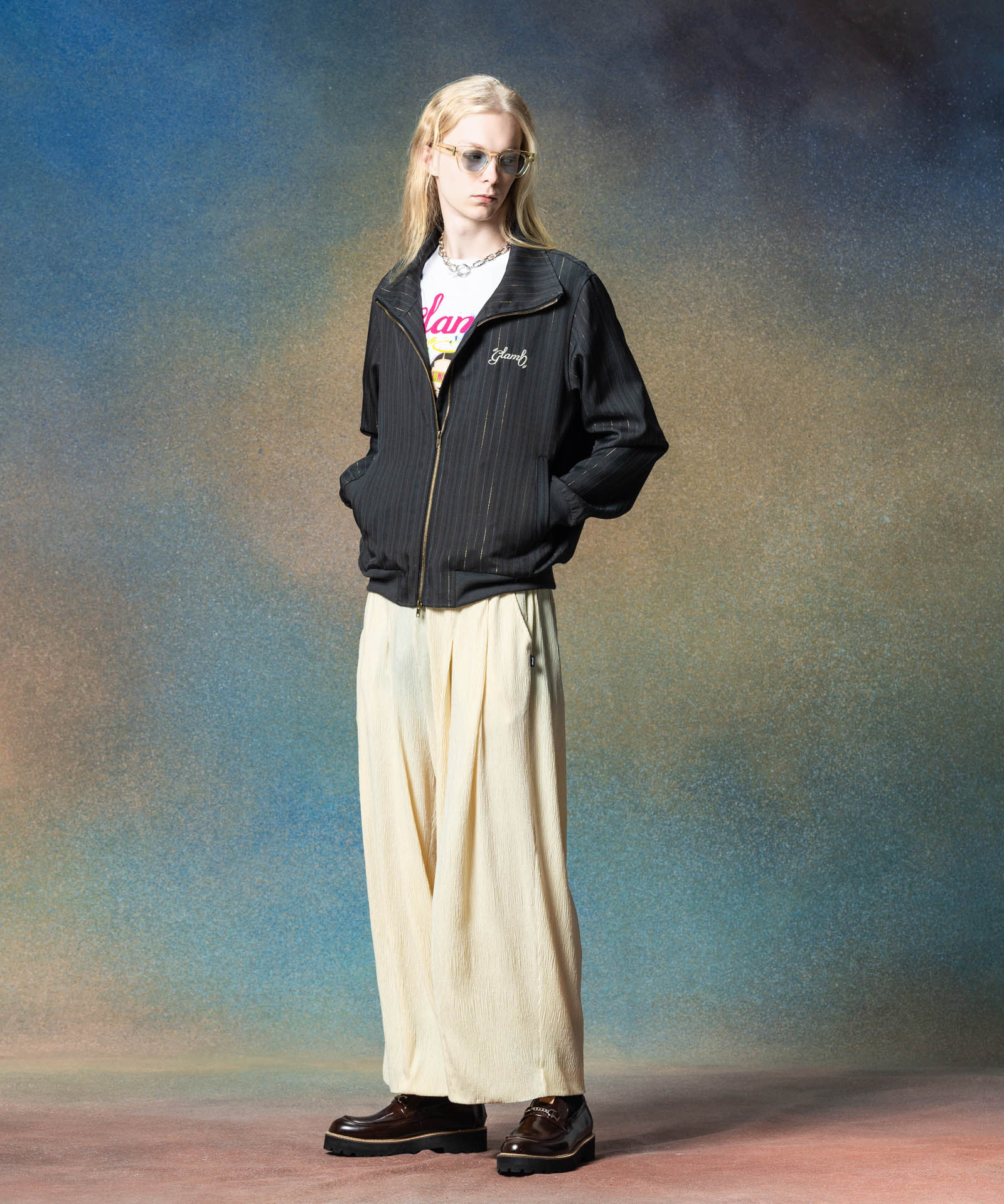 GB0225/P10 : Glamour Crepe Pants / グラマークレープパンツ | glamb