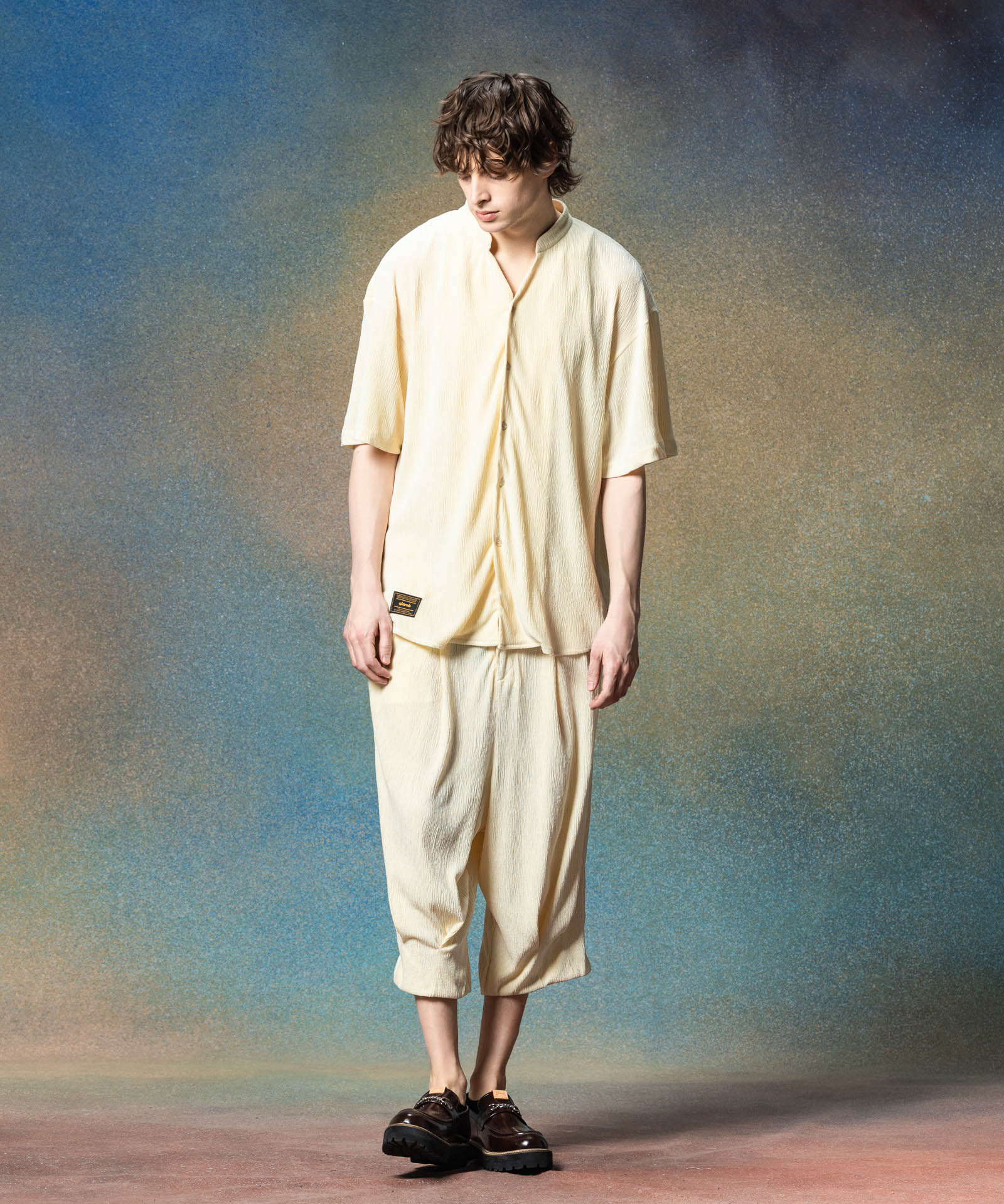 GB0225/P11 : Glamour Crepe Cropped Pants / グラマークレープ