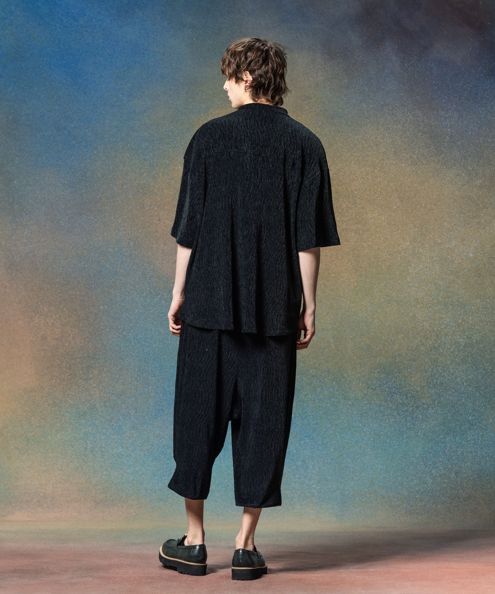 GB0225/P11 : Glamour Crepe Cropped Pants / グラマークレープ