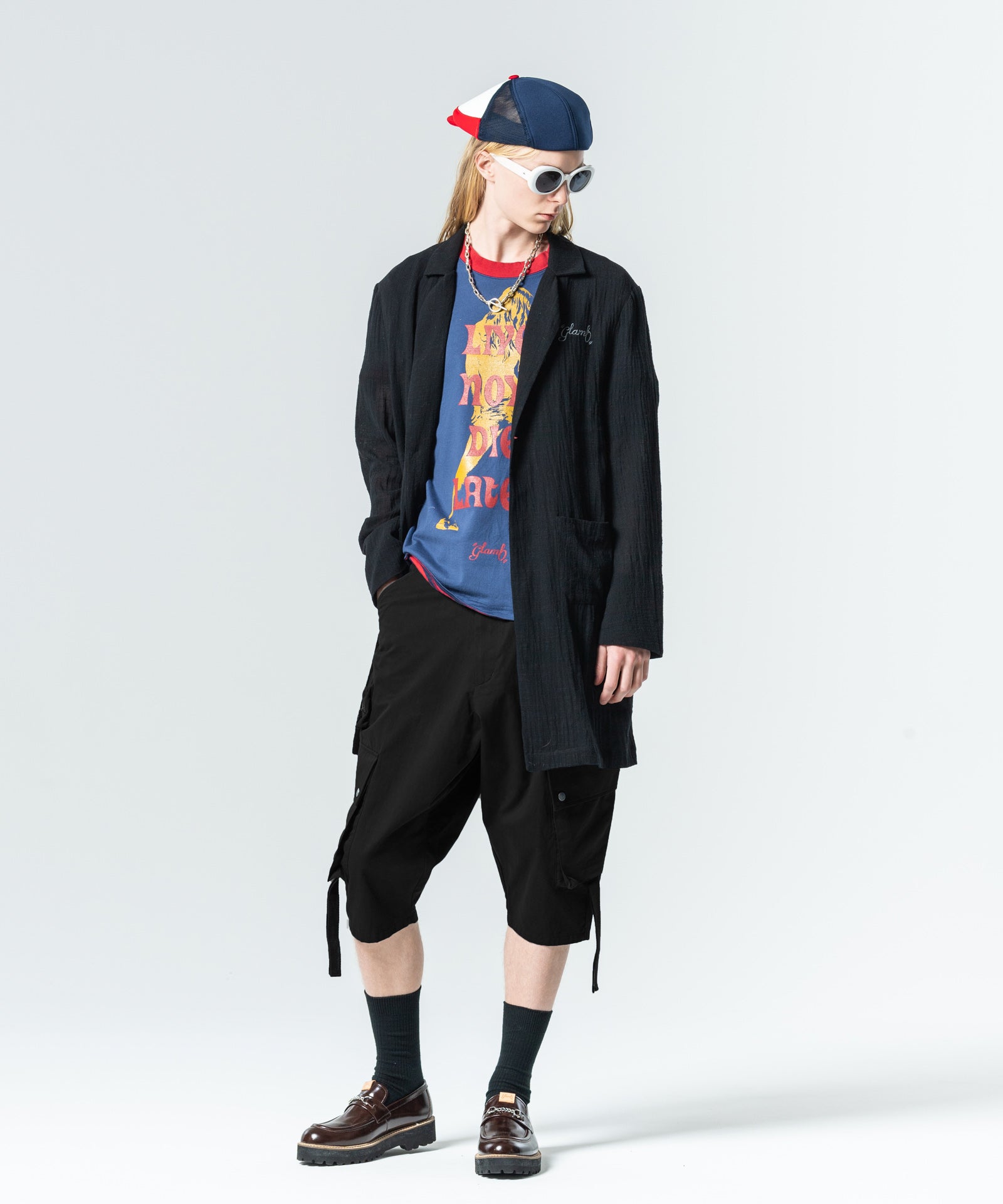 GB0225/P13 : Deformed Cropped Sarrouel Pants / デフォーム