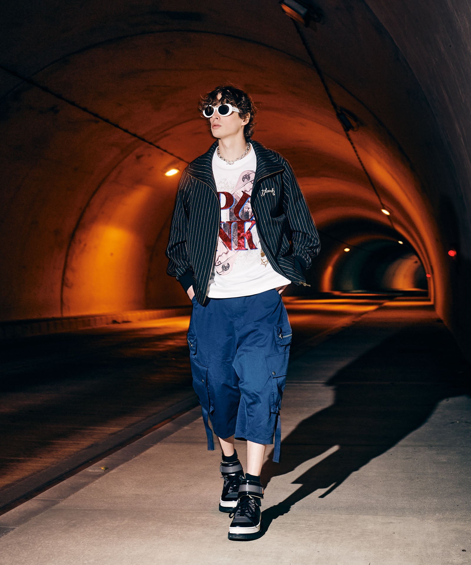 GB0225/P13 : Deformed Cropped Sarrouel Pants / デフォーム