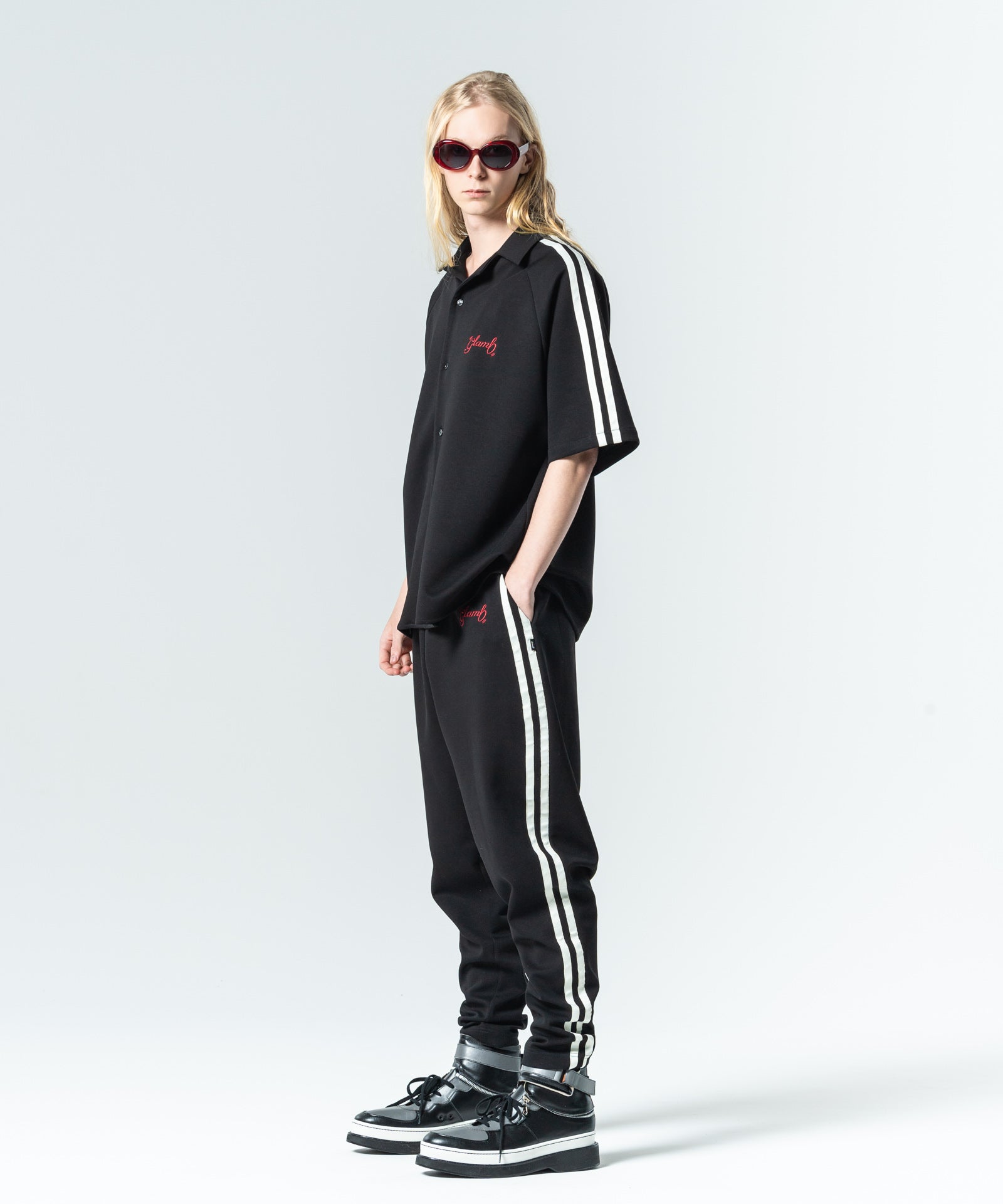 パンツ glamb Line Tape Track Pants glamb Line Tape Track Pants