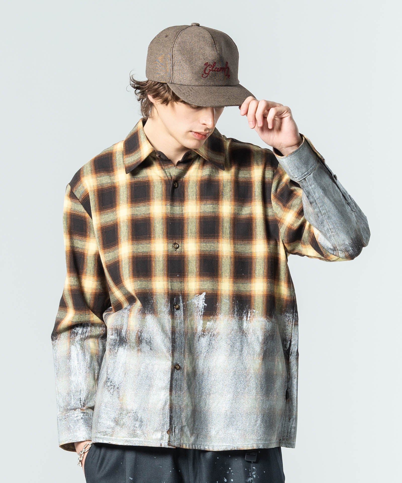 GB0225/SH04 : Glitter Check Shirt / グリッターチェックシャツ