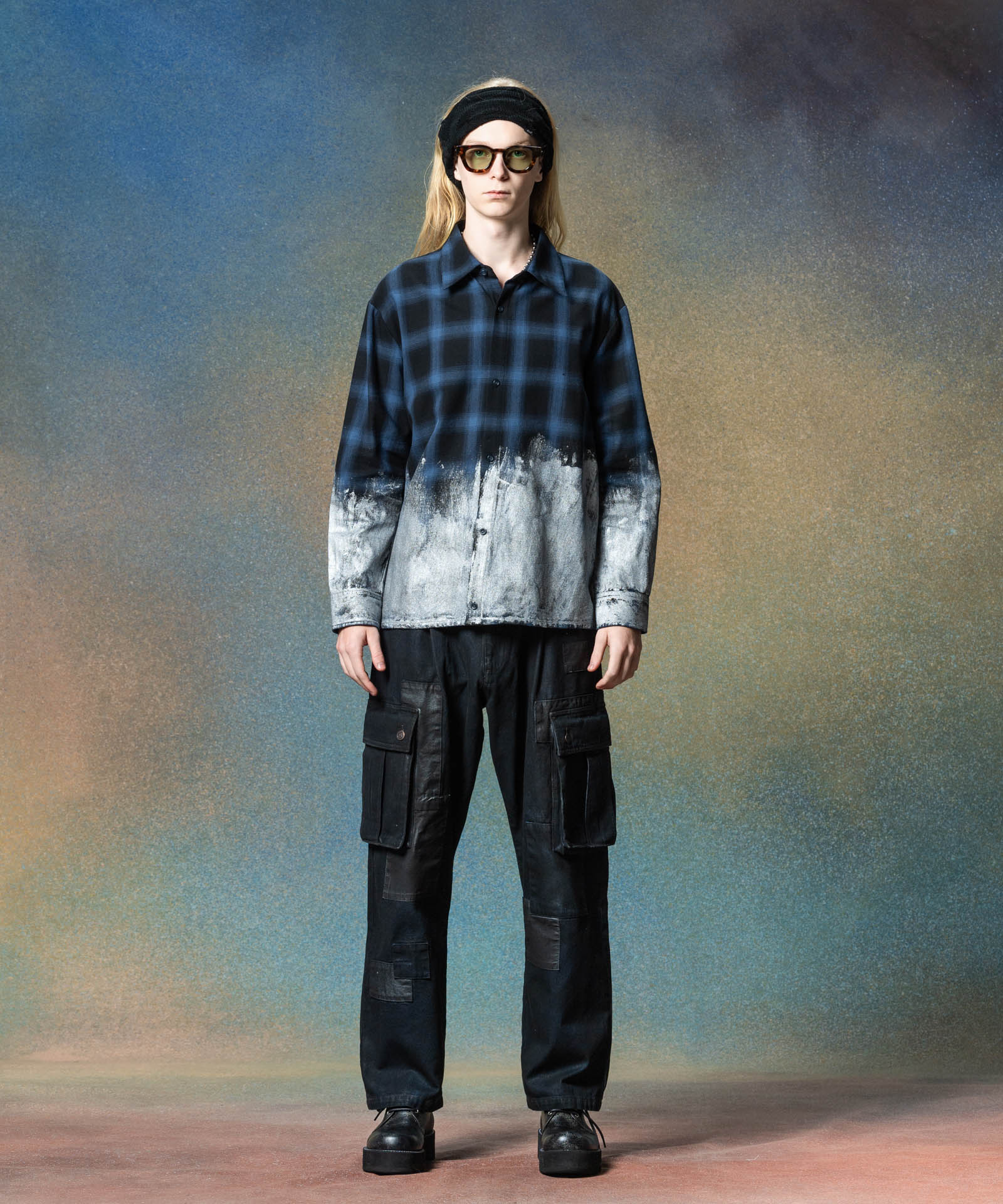 GB0225/SH04 : Glitter Check Shirt / グリッターチェックシャツ