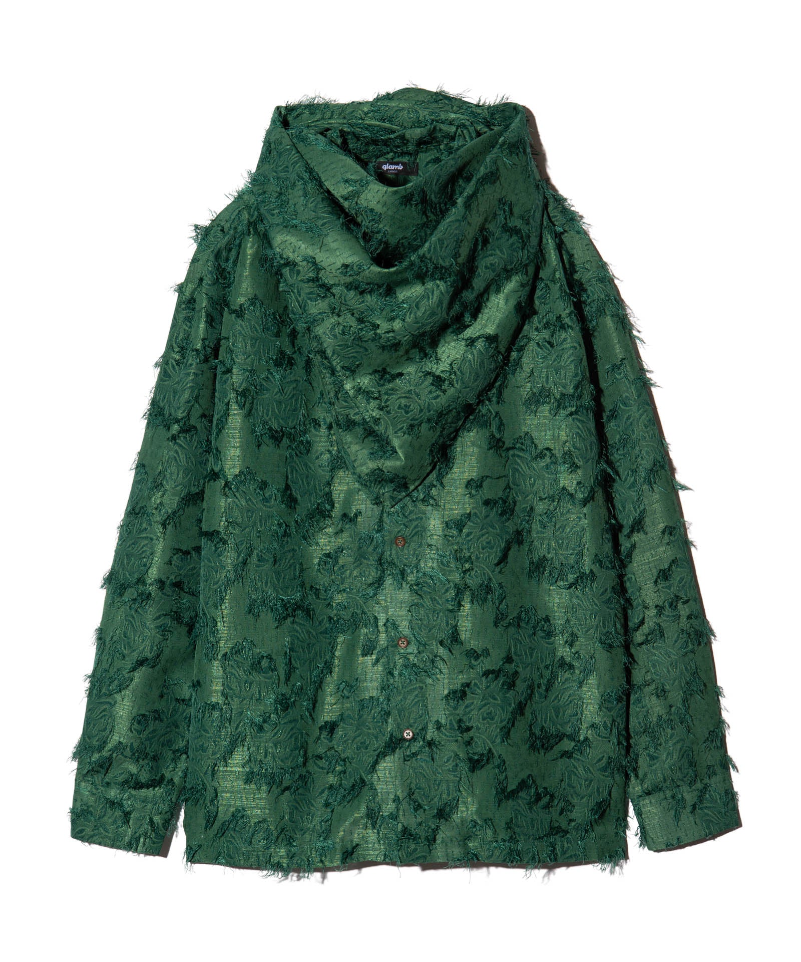 GB0225/SH08 : Fuzzy Scarf Shirt / ファジースカーフシャツ – glamb