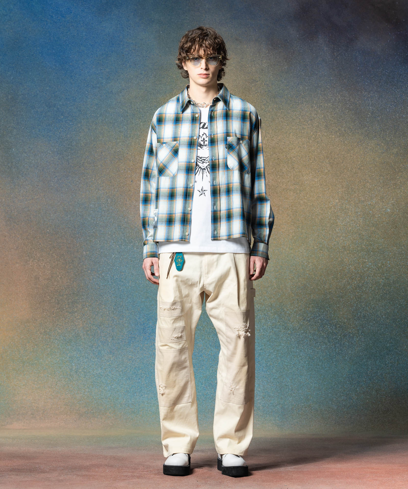 GB0225/SH13 : Short Check Shirt / ショートチェックシャツ | glamb