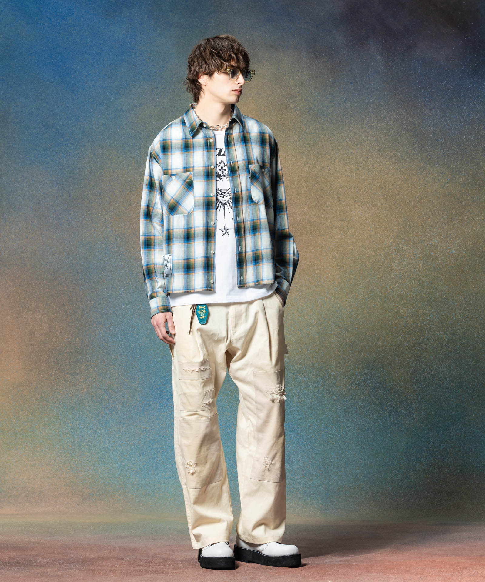 GB0225/SH13 : Short Check Shirt / ショートチェックシャツ | glamb