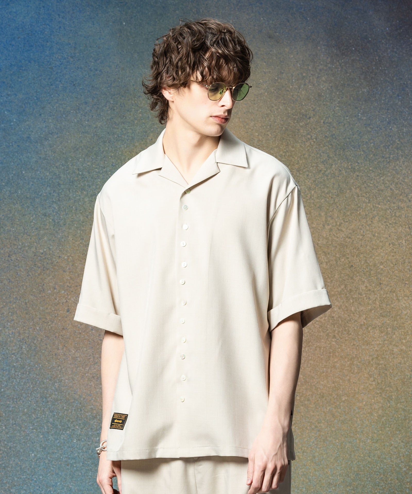 GB0225/SH16 : Suit Fabric Pajamas Shirt / スーツファブリック