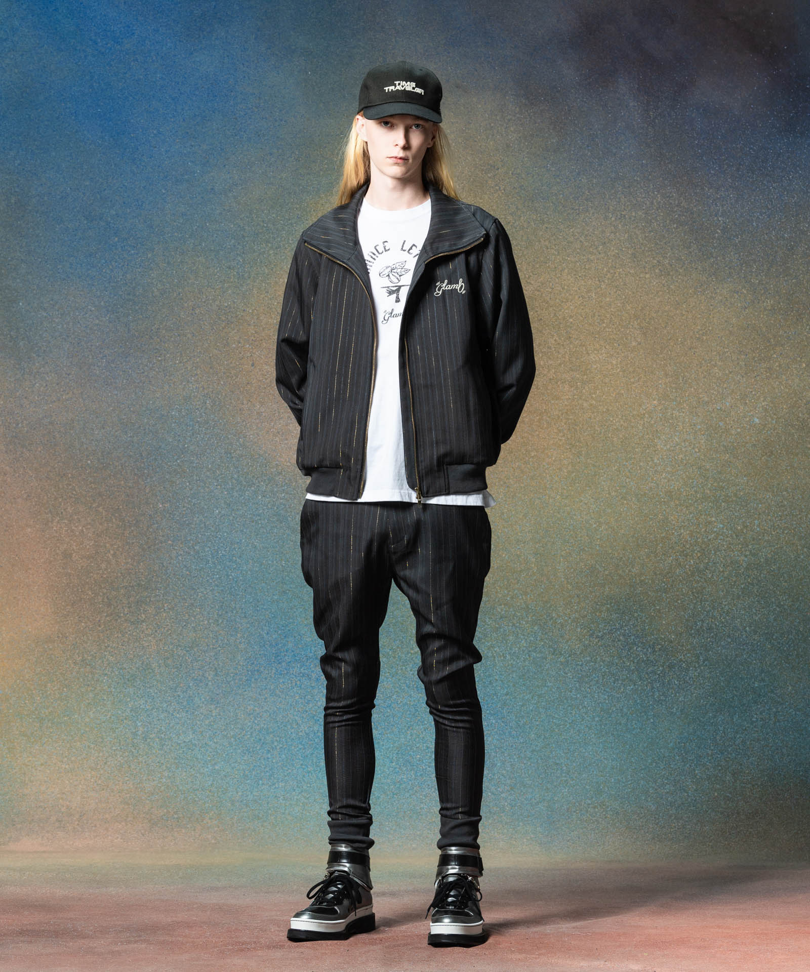 GB0225/ST01: Sparkle Stripe Tracksuits | glamb Online Store