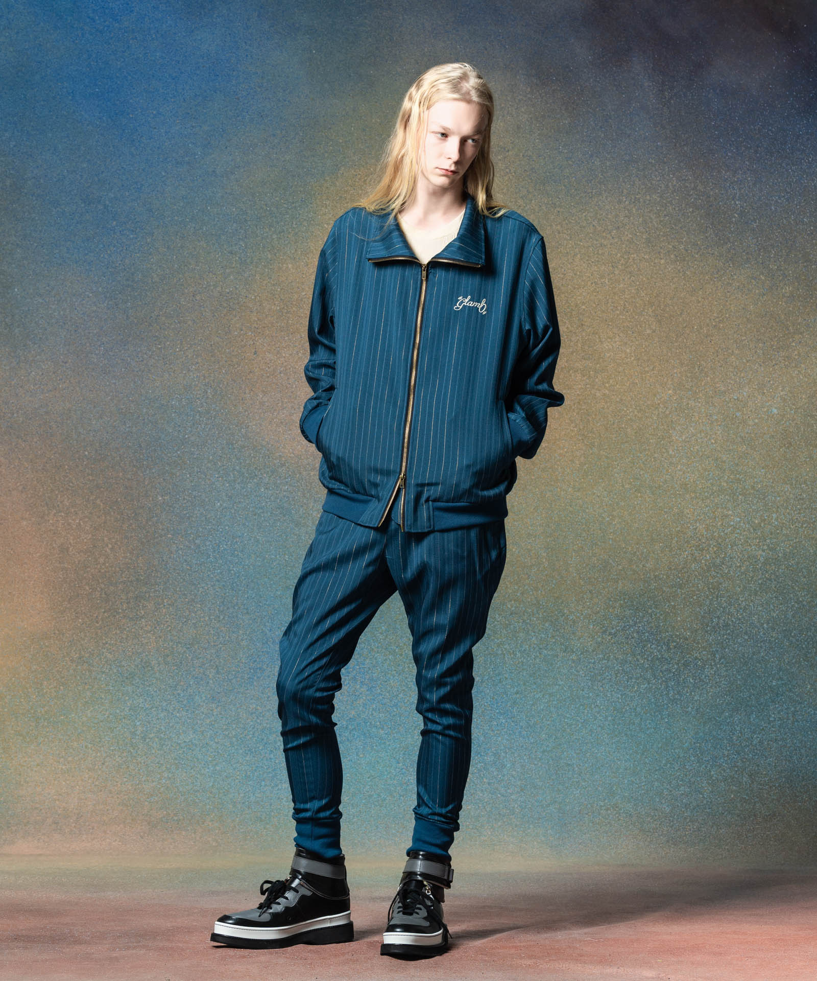 GB0225/ST01: Sparkle Stripe Tracksuits | glamb Online Store
