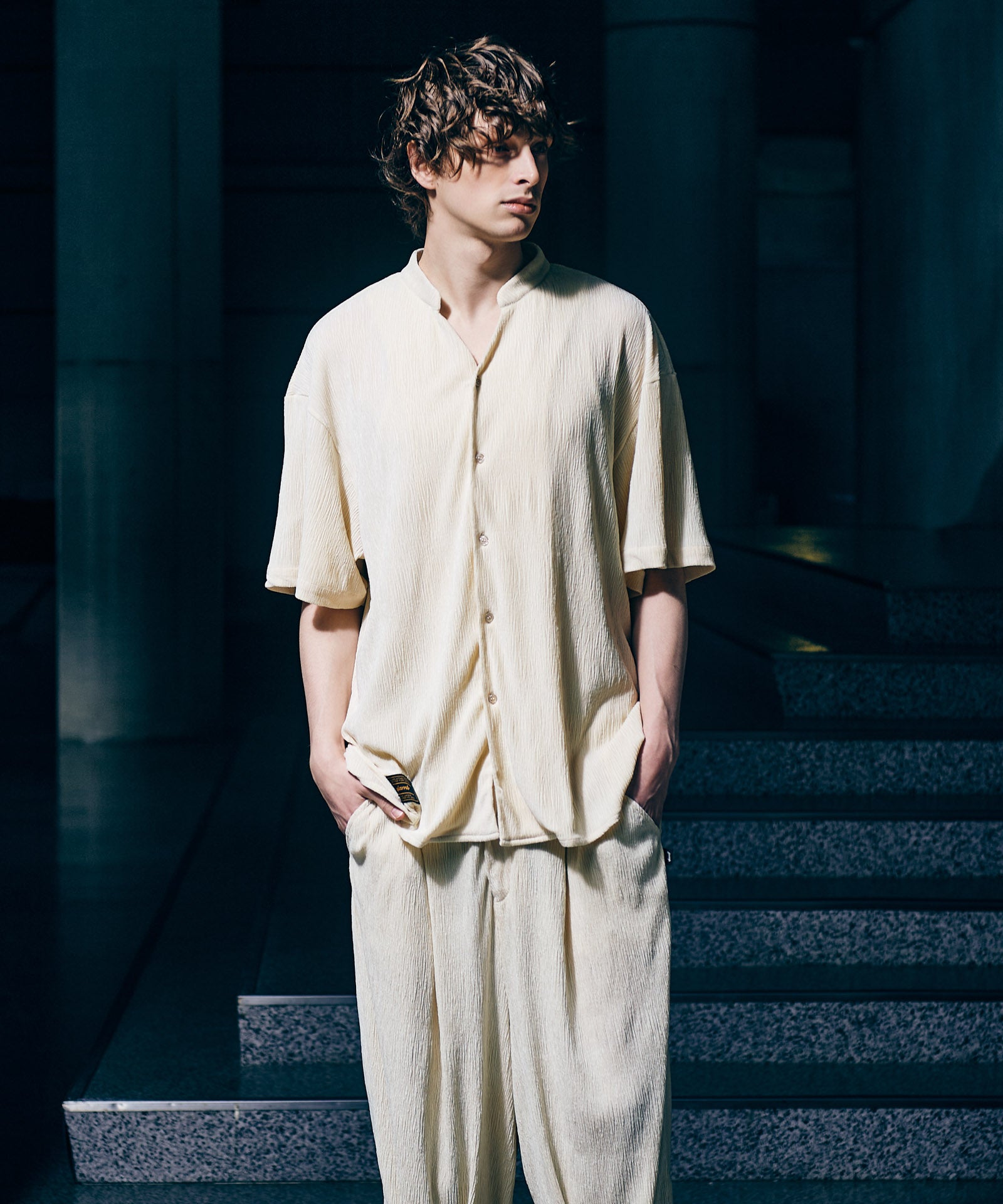 GB0225/ST03 : Glamour Crepe Shirt Set Up / グラマークレープシャツ