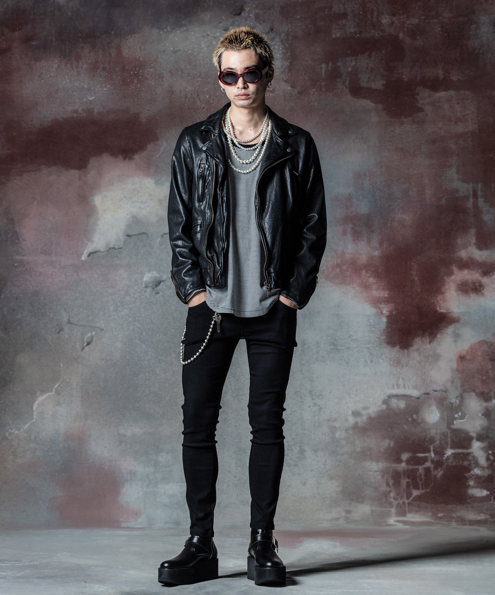 GB0324/JKT01 : Punk Bouquet Riders Jacket / パンクブーケライダース