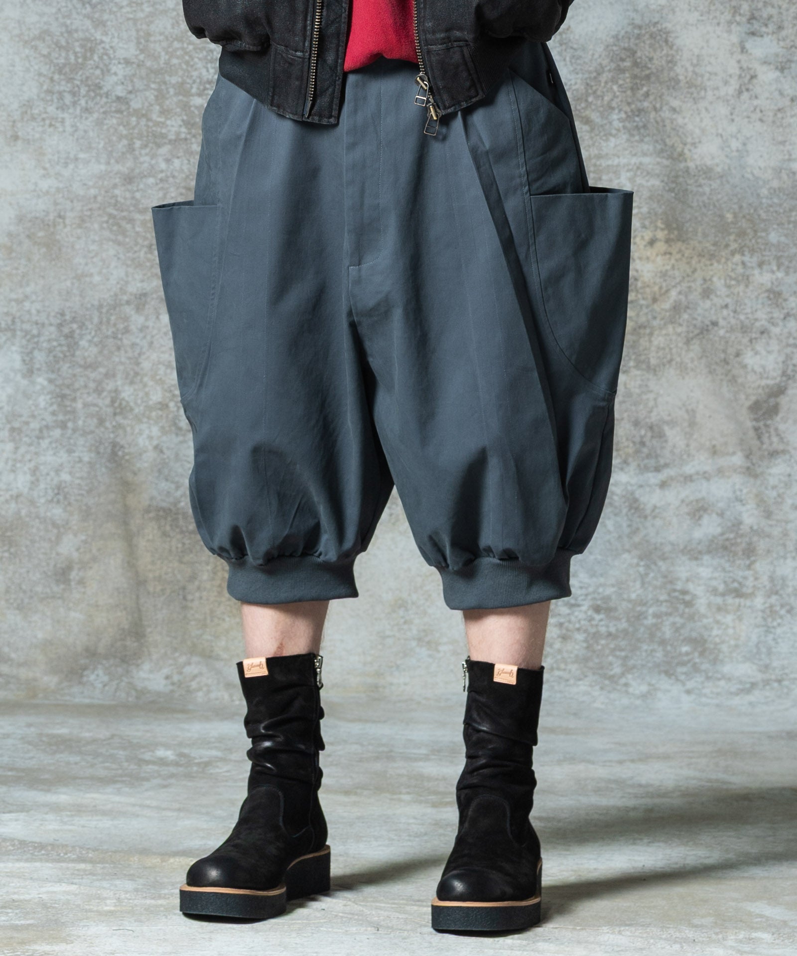 GB0325/AC02 : Drape Work Boots / ドレープワークブーツ | glamb