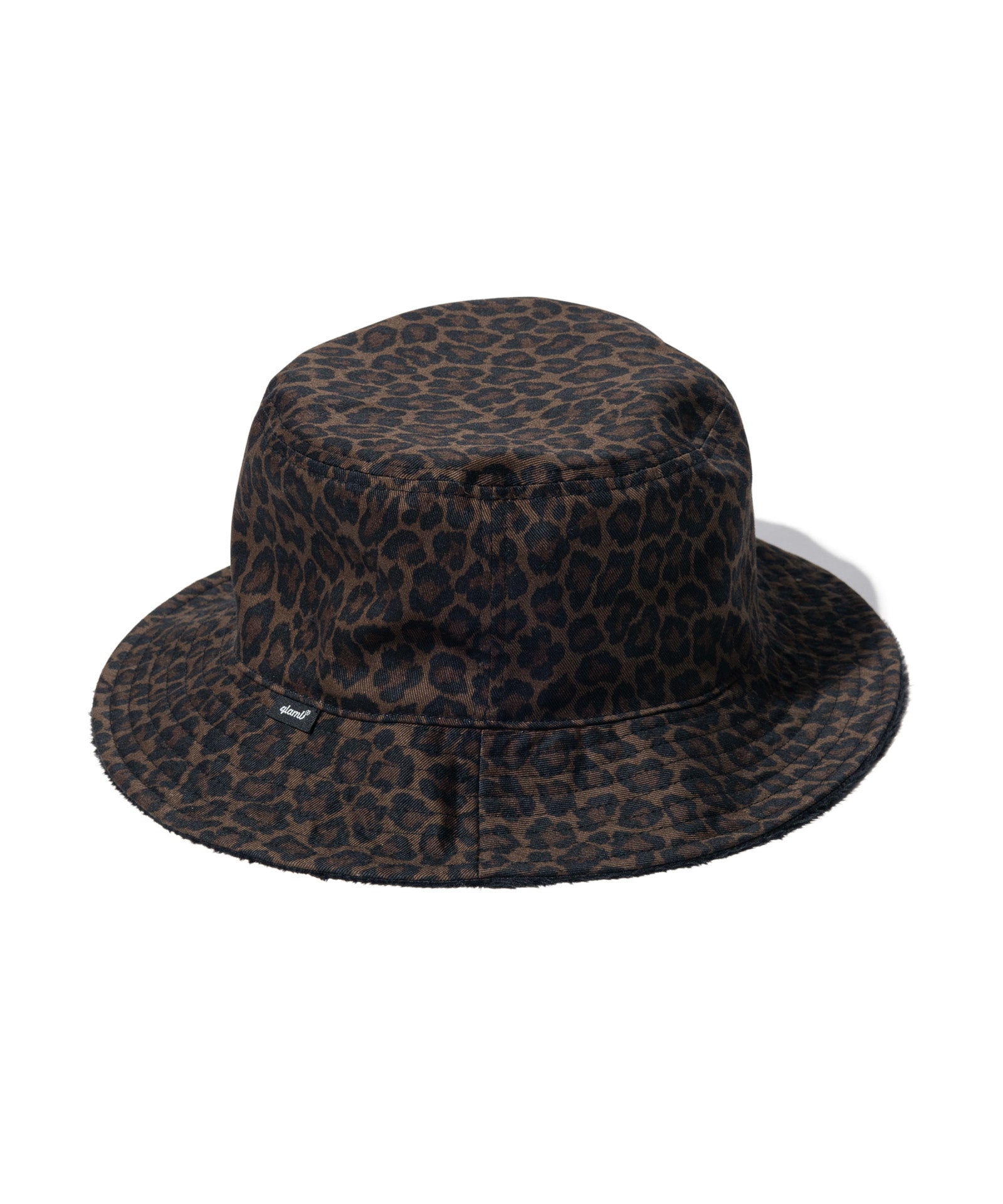 glamb バケットハット 黒 レオパードアクセント GB0325/CP03 : Reversible Boa Bucket Hat / リバーシブルボアバケット