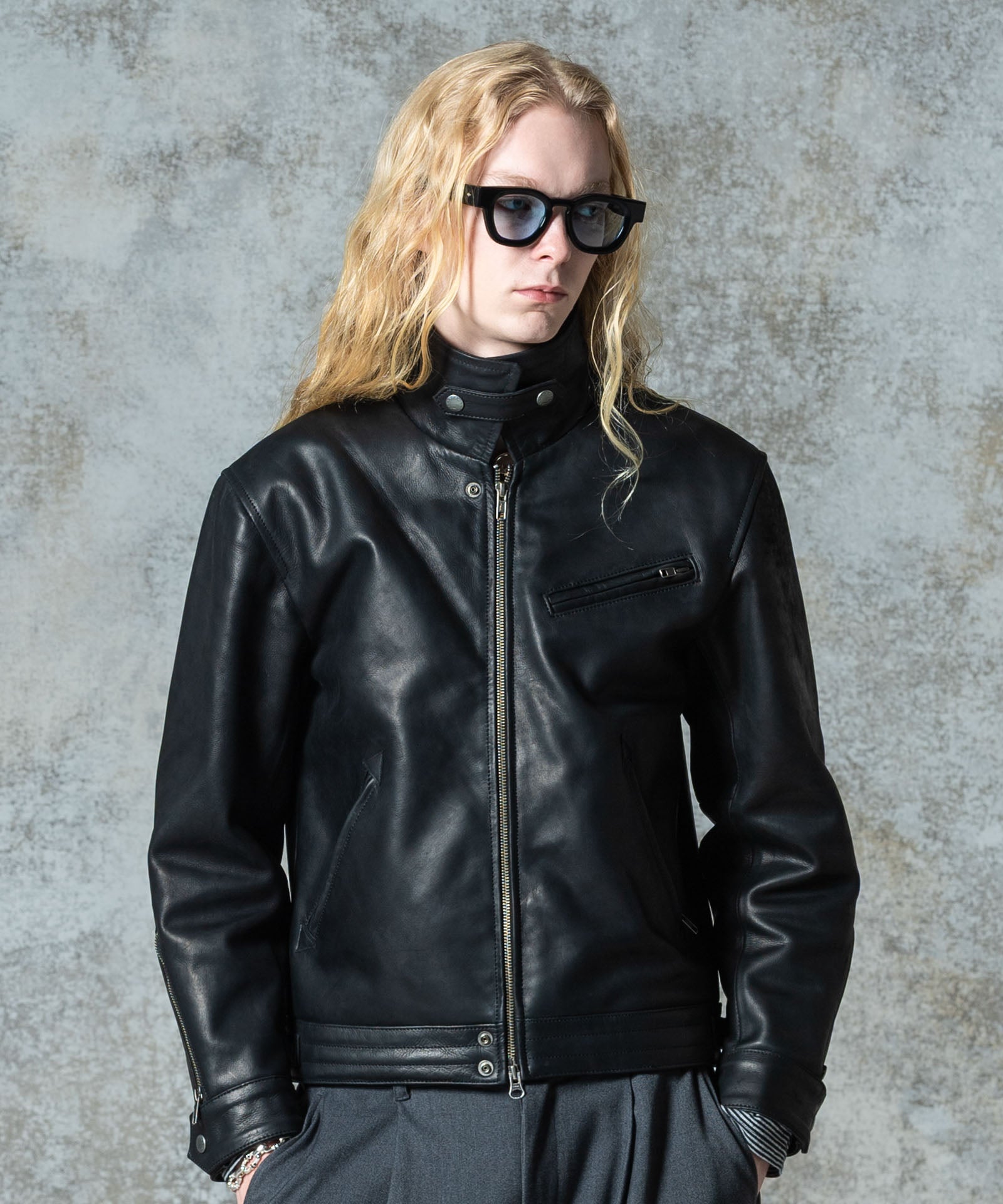 【CLUB ROOM】 クラブルーム 90s レザー ハリントンジャケット 42 GB0325/JKT01 : Hidden Valley Leather Jacket / ヒドゥンバレーレザー