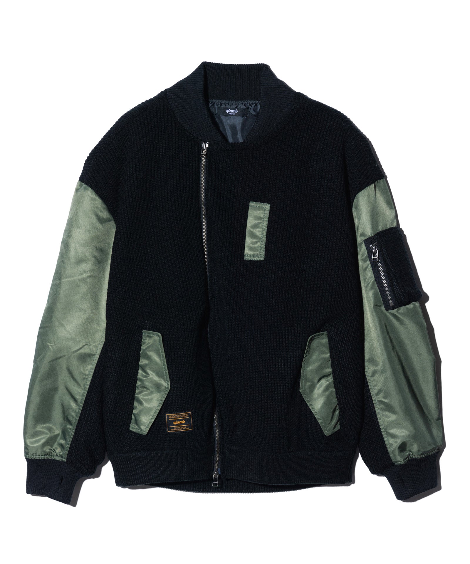 GB0325/JKT05 : Knit Layered MA-1 / ニットレイヤードMA-1