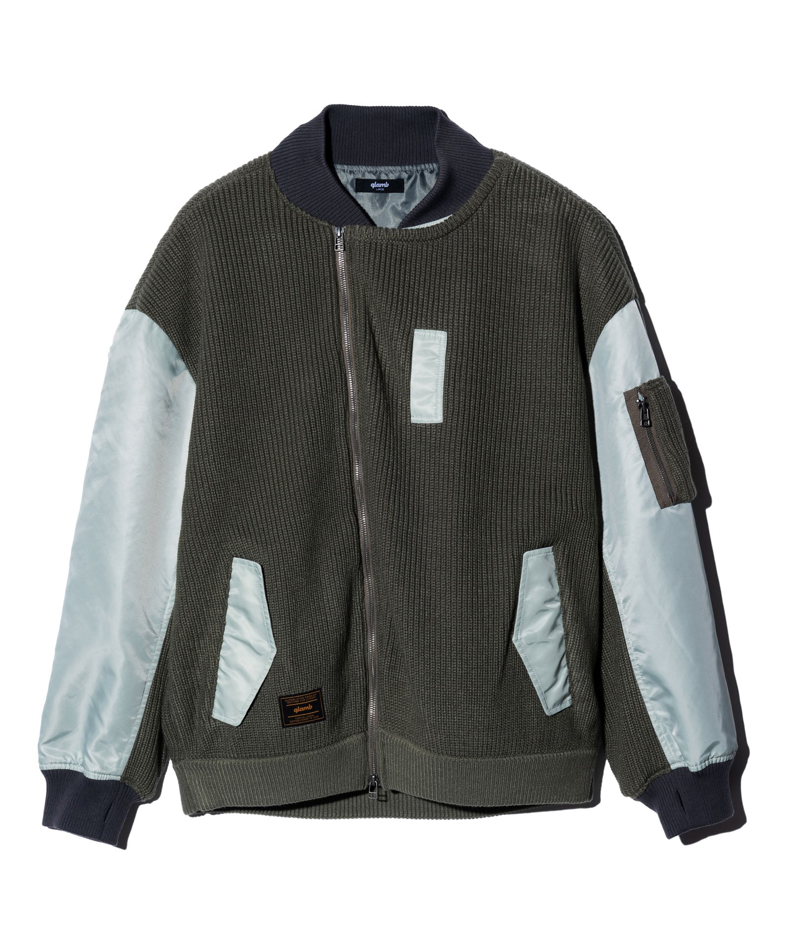 GB0325/JKT05 : Knit Layered MA-1 / ニットレイヤードMA-1