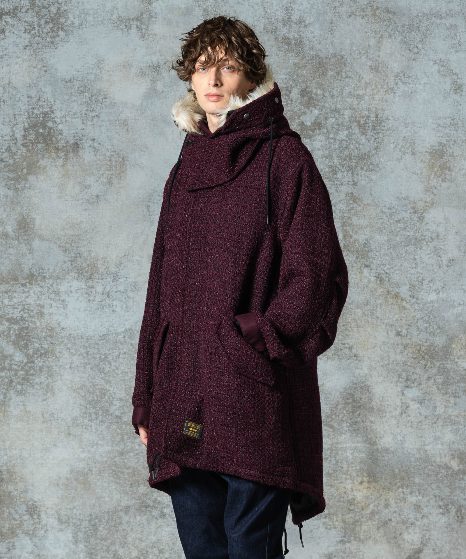 GB0325/JKT12 : High Neck Mods Coat / ハイネックモッズコート