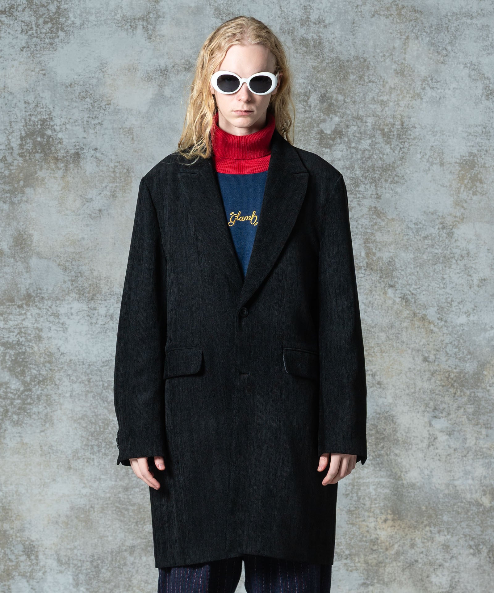 GB0325/JKT15 : Loose Chester Coat / ルーズチェスターコート | glamb