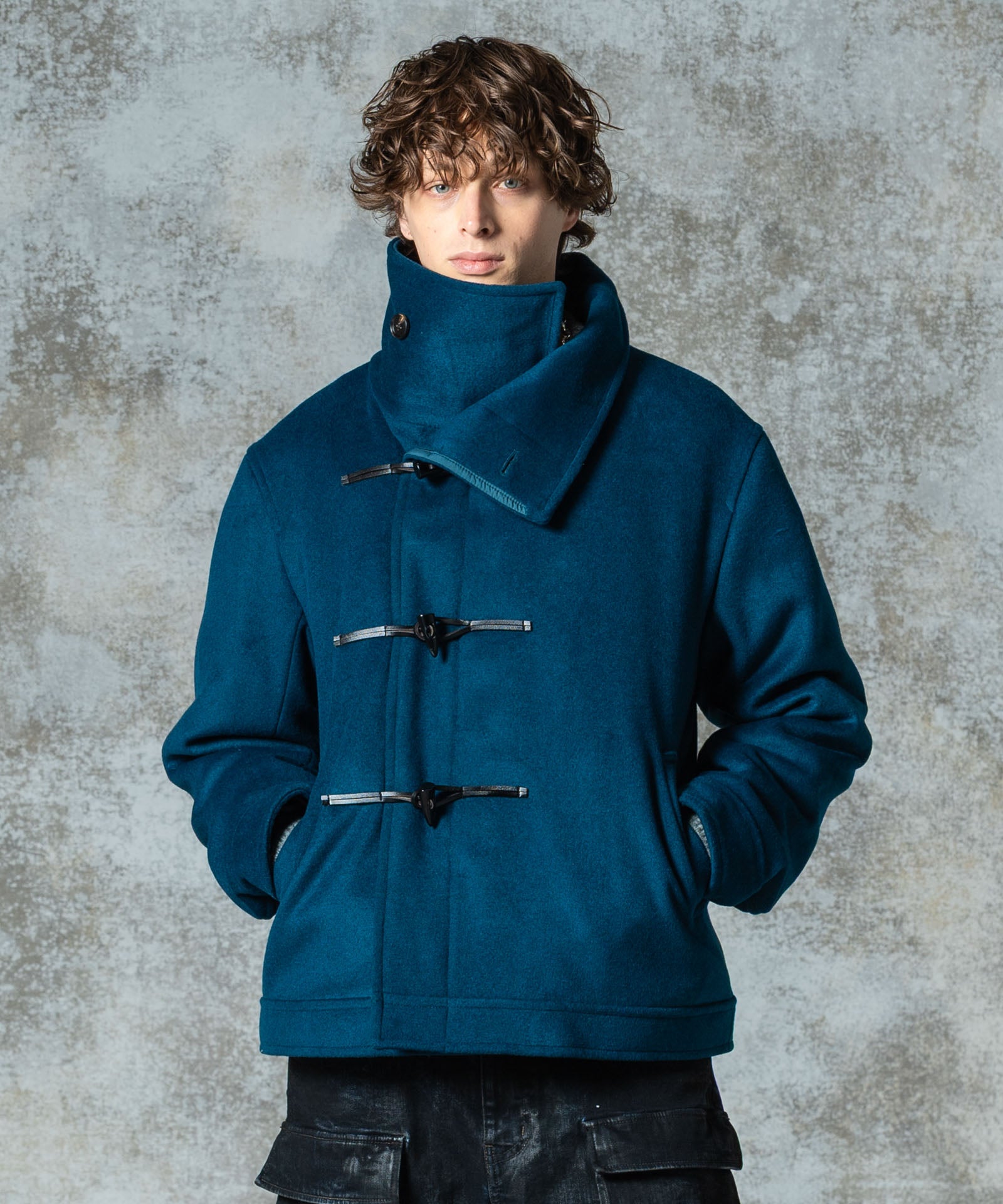 GB0325/JKT18 : High Neck Toggle Coat / ハイネックトグル