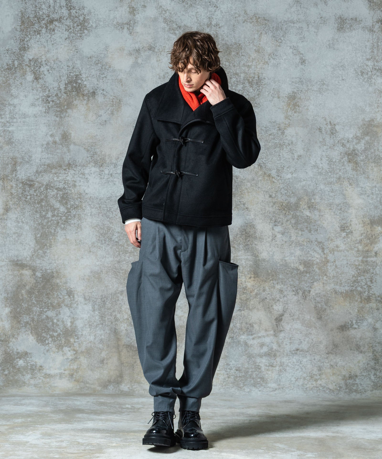 未使用　glamb ロングハイネックコート GB0325/JKT18 : High Neck Toggle Coat / ハイネックトグル