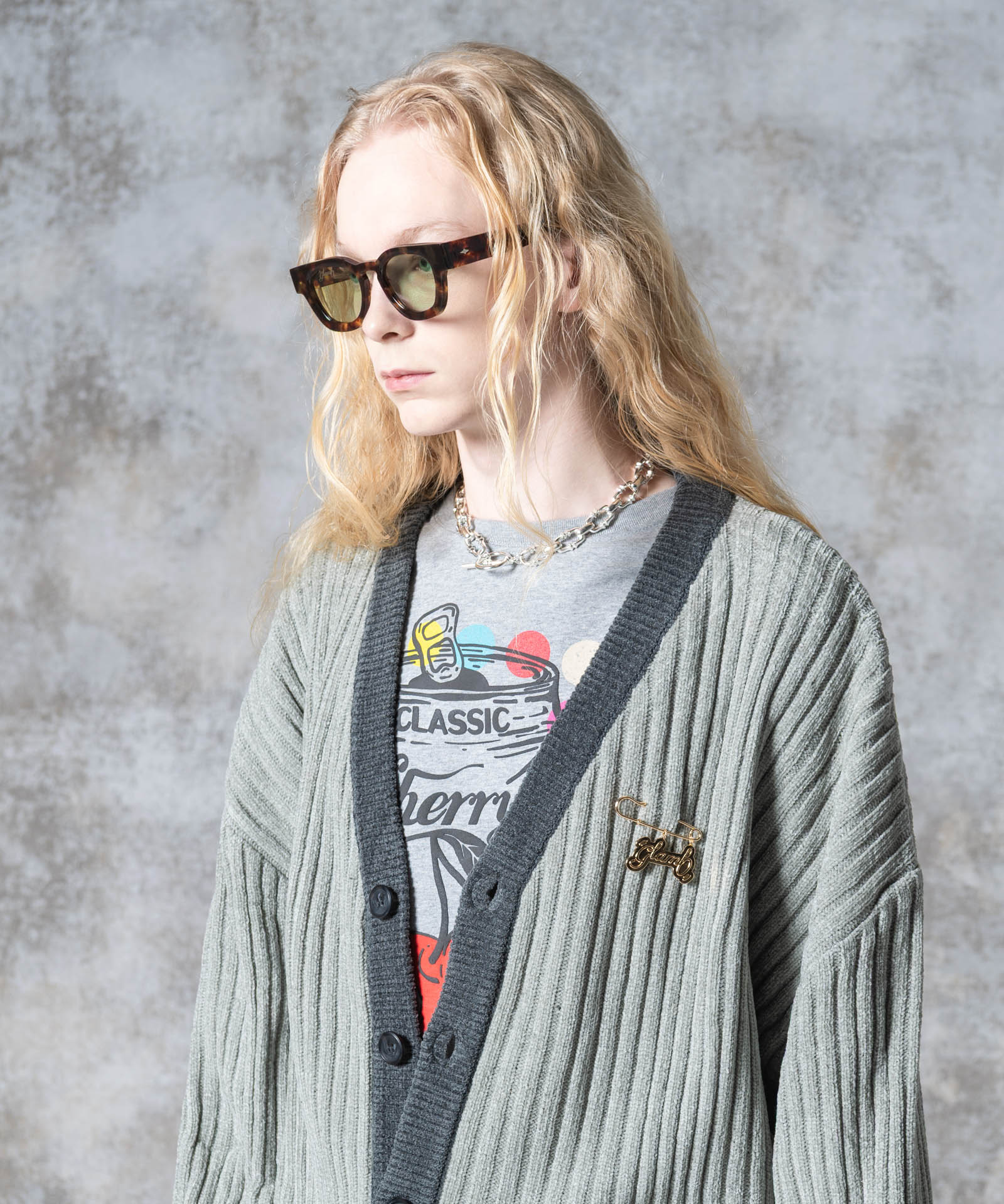 GB0325/KNT11 : Wide Sleeves Cardigan / ワイドスリーブ